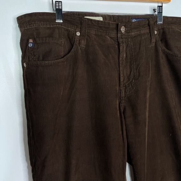 AG Adriano Goldschmied Mens 38 x 34 Brown Protege Straight Leg Corduroy Pants - Picture 5 of 9
